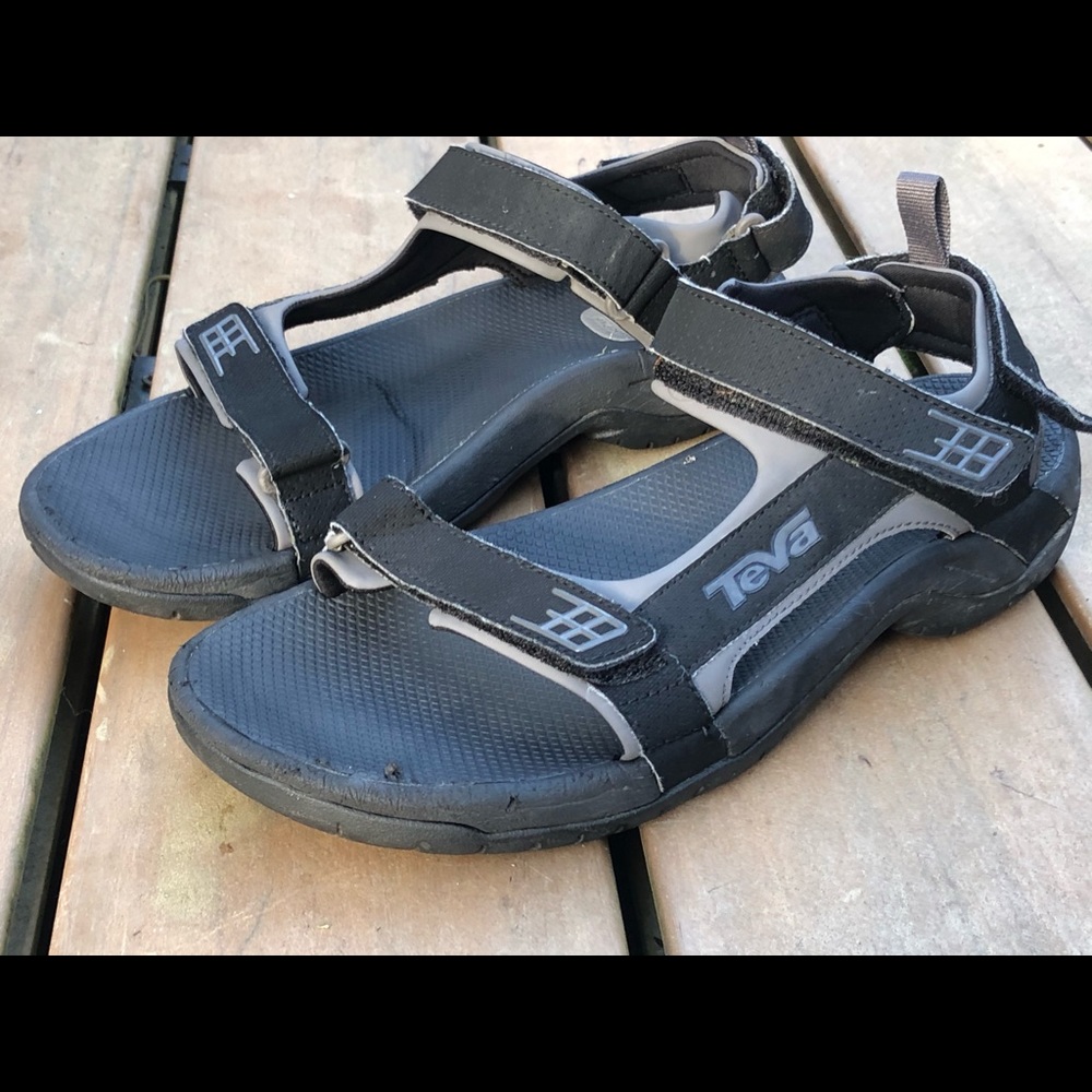 Teva Minam Men’s Black Sport Sandals Size 10 - Picture 3 of 11